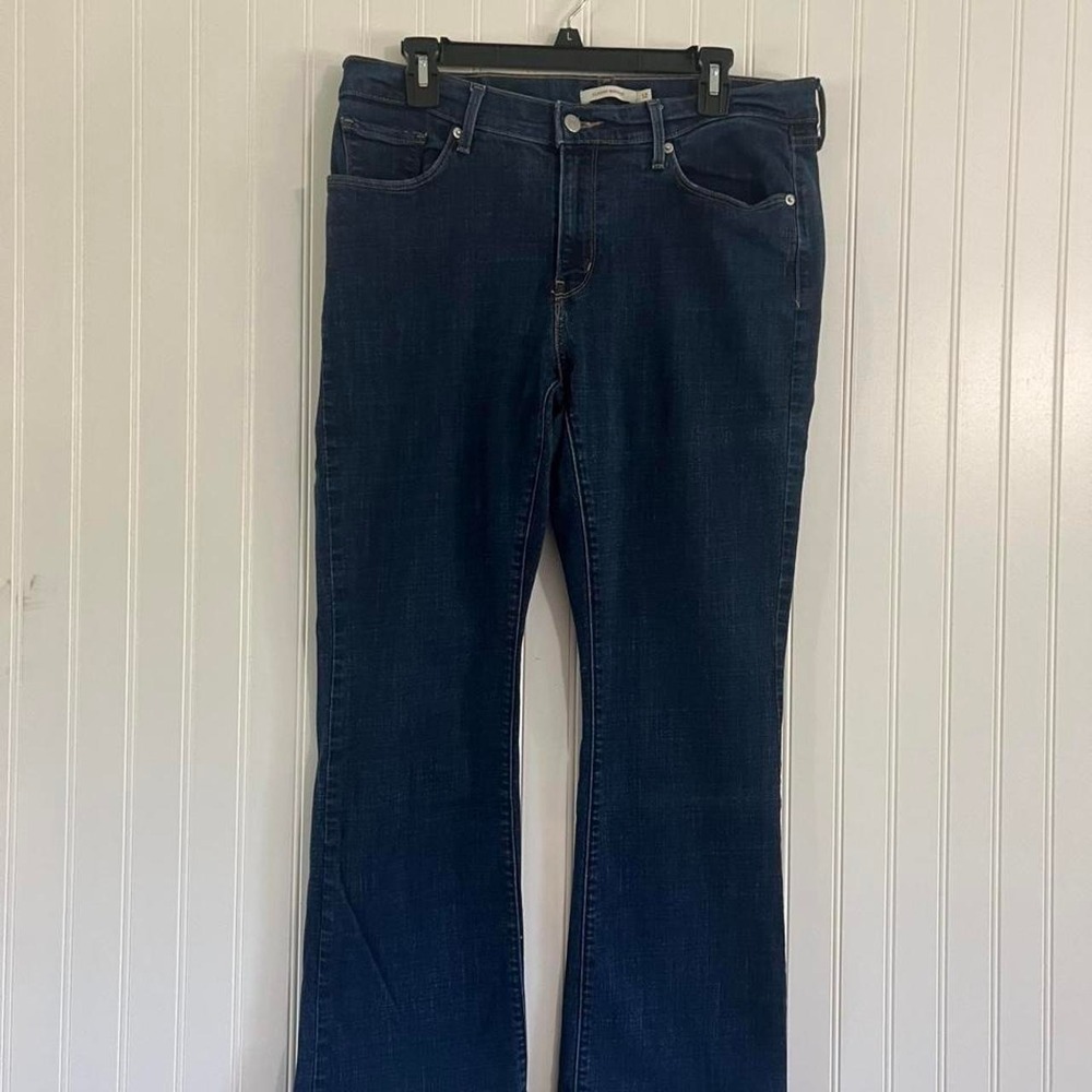 Levi's Classic Bootcut Dark Wash Jeans Size 12 Mid Rise Y2K Western